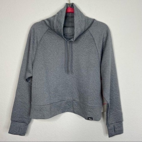 Juicy Couture Sweaters - Juicy Couture Sport Cowl Neck Gray Sweater Size L NWT